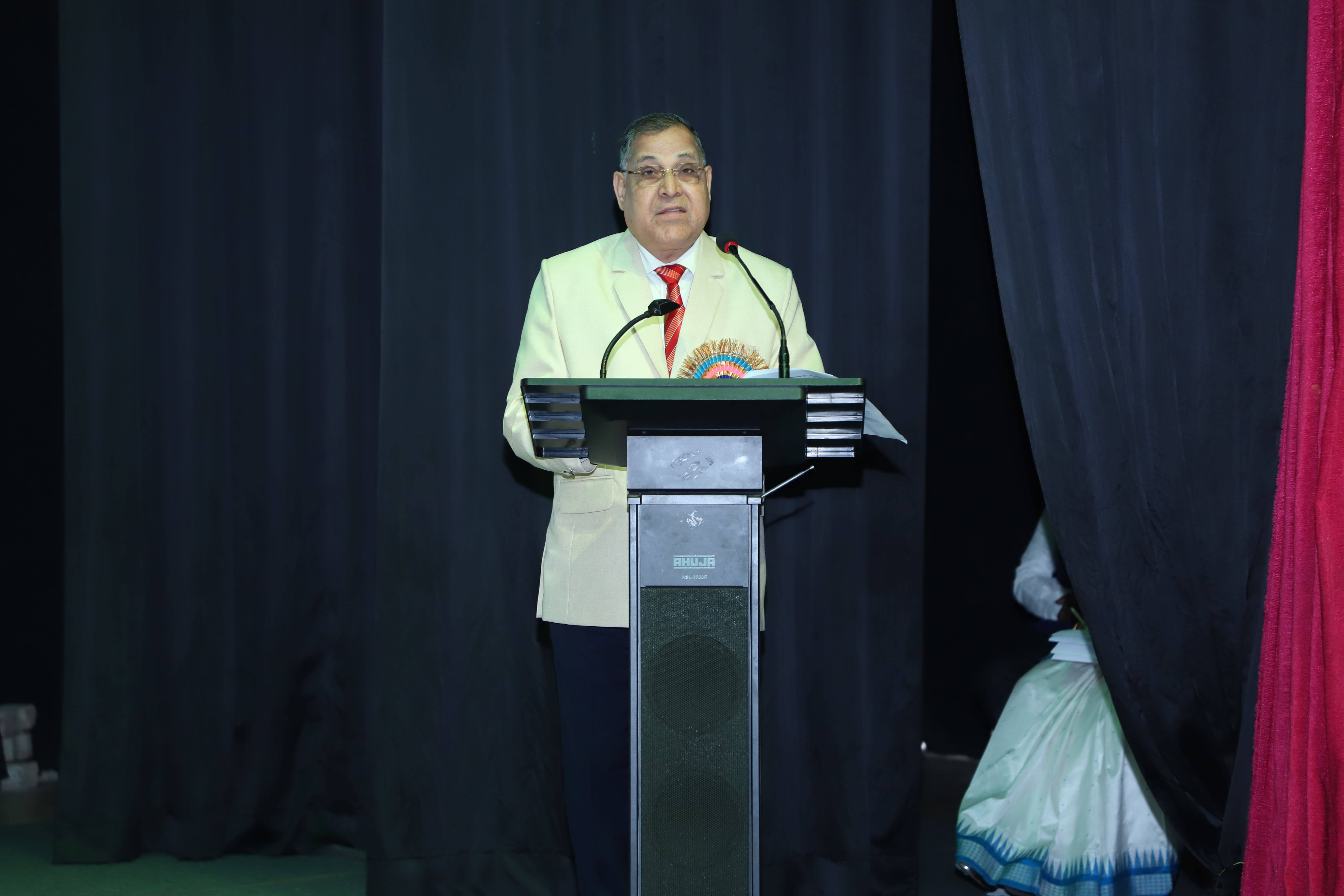 Bijaya Kumar Dash, President, Orissa High Court Bar Association addressing the gathering.
