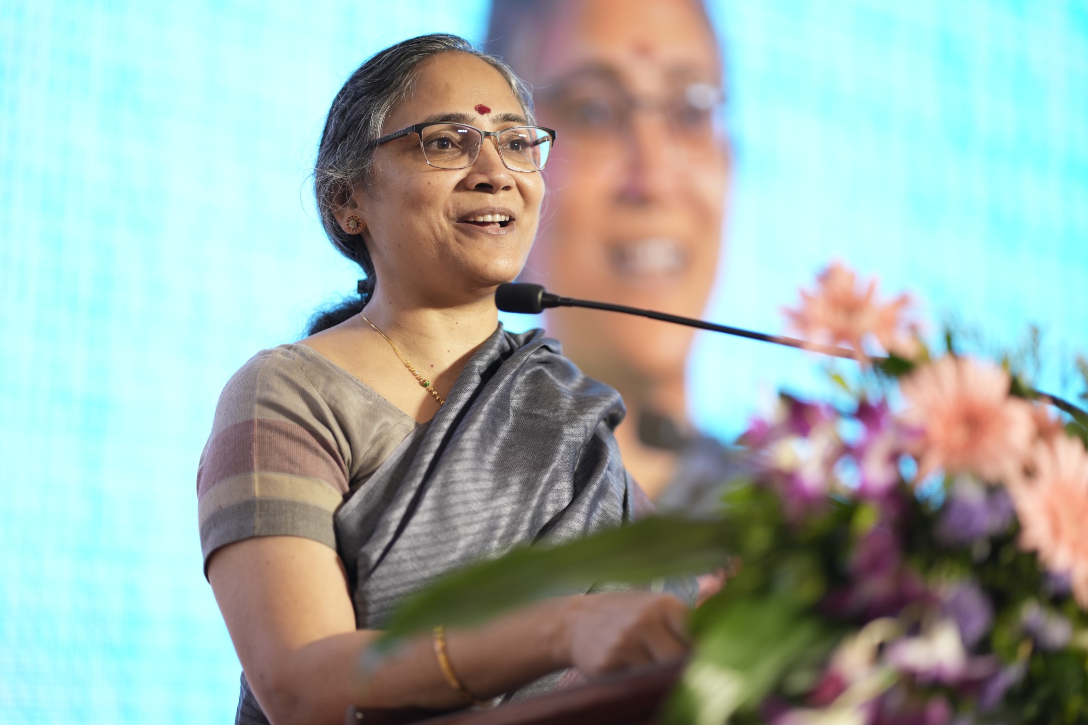 Hon'ble Mrs. Justice Anubha Rawat Choudhary, Jharkhand High Court addressing the gathering as Guest of Honour.