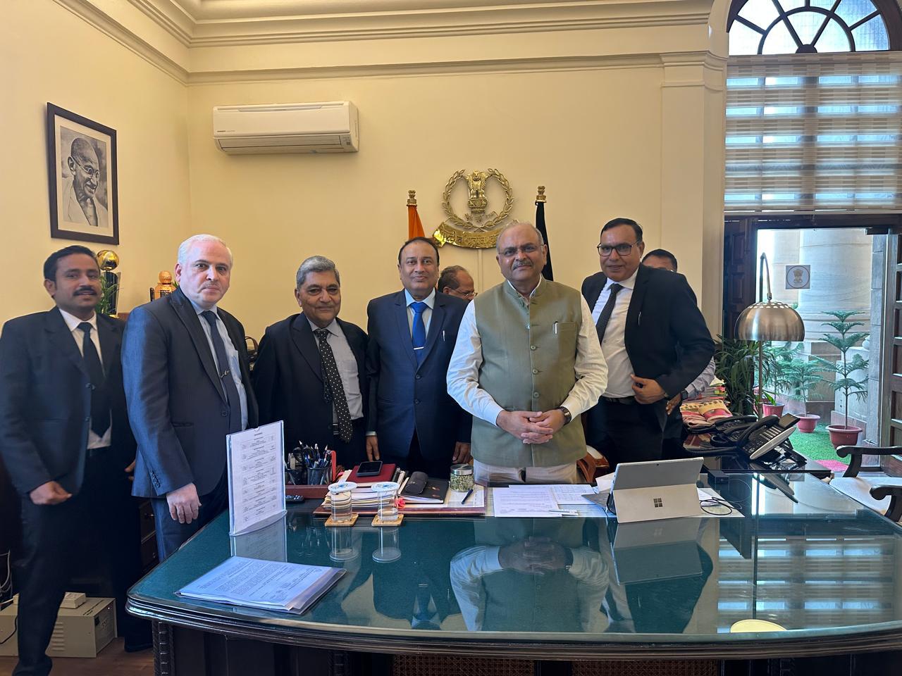 AIFTP Delegation Lead By National President Samir Jani Met CBDT Chairman Ravi Agrawal and GSTAT PRESIDENT Sanjay Mishraji  at Delhi on 8th July 2025.